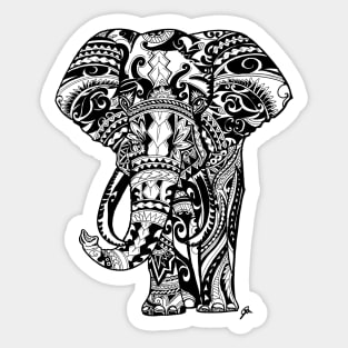 Elephant tribal pattern mandala Sticker